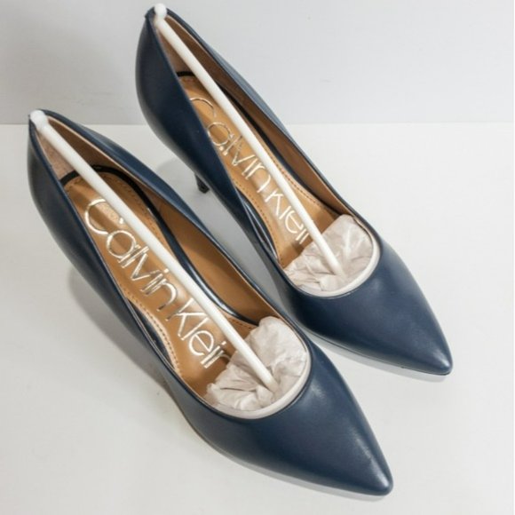 Calvin Klein Gayle Stiletto Pumps Navy 7.5 - Picture 7 of 8